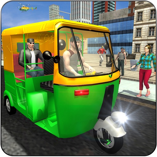 Modern City Tuk Tuk Auto Rickshaw Simulator 2017 iOS App