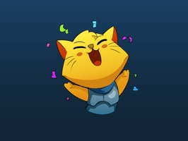 Pawtastic stickers from Cat Quest - by indie studio The Gentlebros
