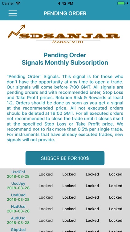 SDSANJAR Trading Signals