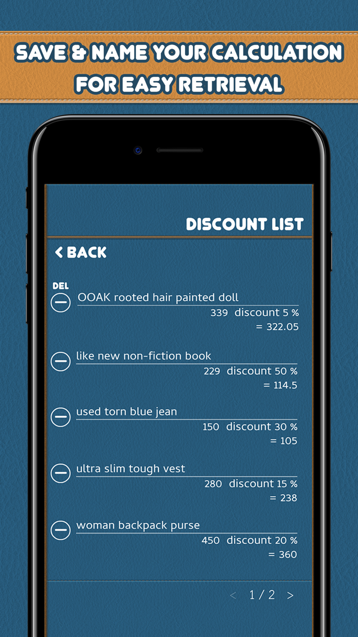 Discount Calculator and Save