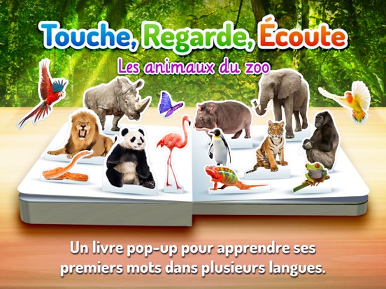 Screenshot #4 pour Les animaux du zoo  ~  Touche, regarde, écoute