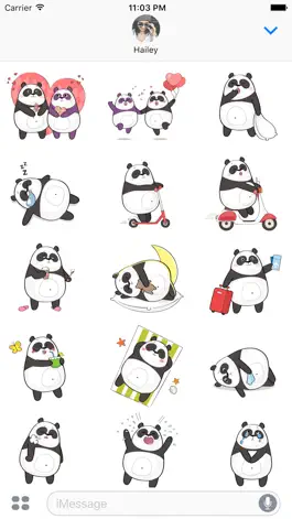 Game screenshot Panda Bear Stickers & Emoji hack