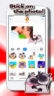 love stickers: sweet cats iphone screenshot 4