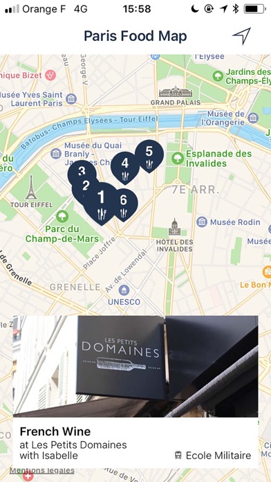 Paris Food Map screenshot 3