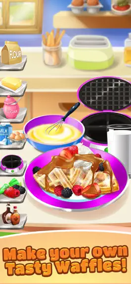 Game screenshot Waffle Food Maker Cooking Game mod apk