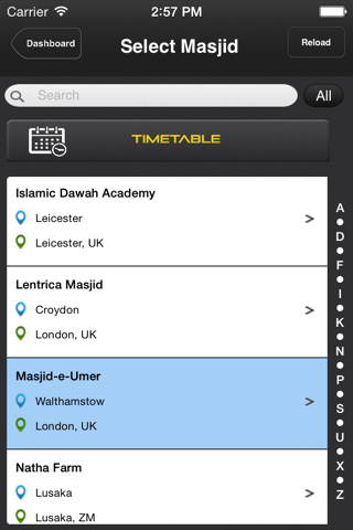 Masjid Timetable screenshot 2