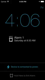 auto-shutoff alarm clock iphone screenshot 1