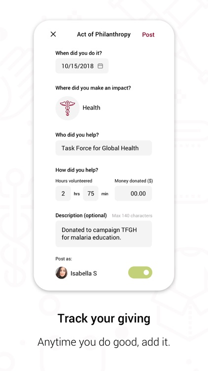 Philanthropi - Track Giving