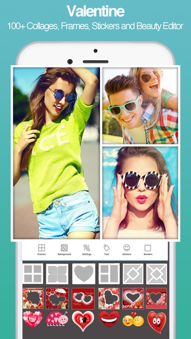 Valentines Photo Frame Collage screenshot 2