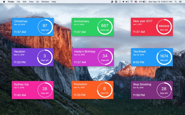 Countdown Timer Plus on the Mac App Store