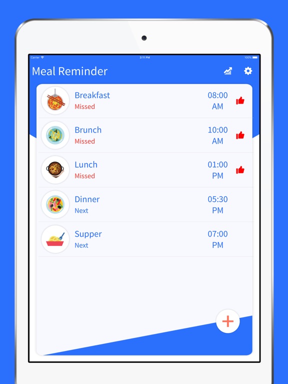 Screenshot #5 pour Meal Reminder - Time to Eat