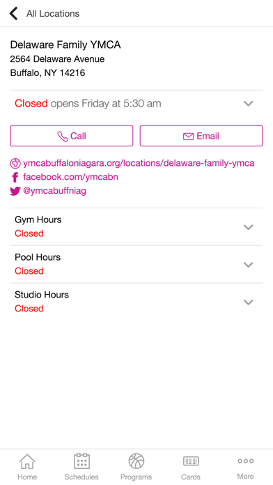 Screenshot #1 pour YMCA Buffalo Niagara