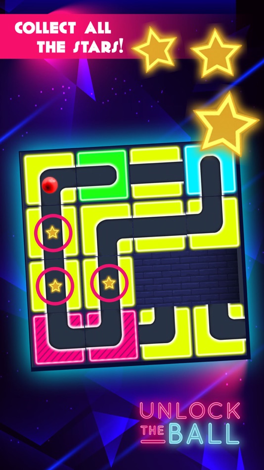 #3. Classic Neon Slide Puzzle Game (iOS) Podle: Maria Amparo Ricos