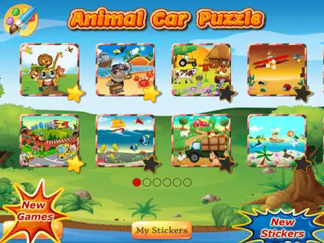 Animal Car Puzzle: Jigsaw Picture Games for Kids