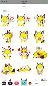 Fox Stickers Collection screenshot #3 for iPhone