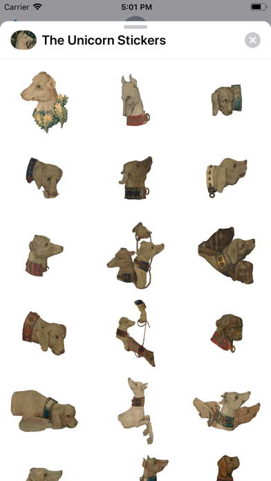 The Unicorn Stickers iPhone screenshot 3 - Stickers app