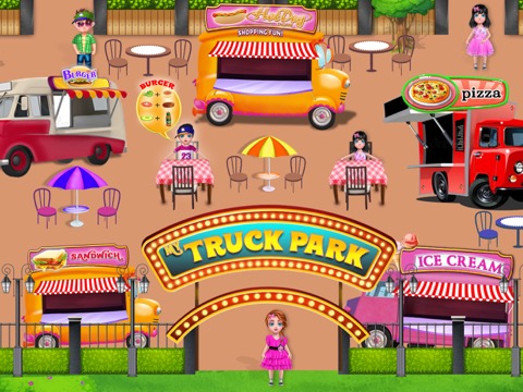 Fast Food Truck Park Chef Gameのおすすめ画像2