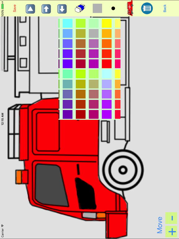 Screenshot #5 pour Vehicles Moving Coloring Book