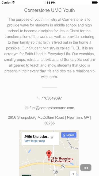 Cornerstone UMC Youth