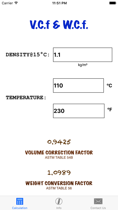 Screenshot #2 pour ASTM 54B & 56 CONVERSION CALC