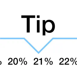 Tip calculator 'Tipping made easy' app icon