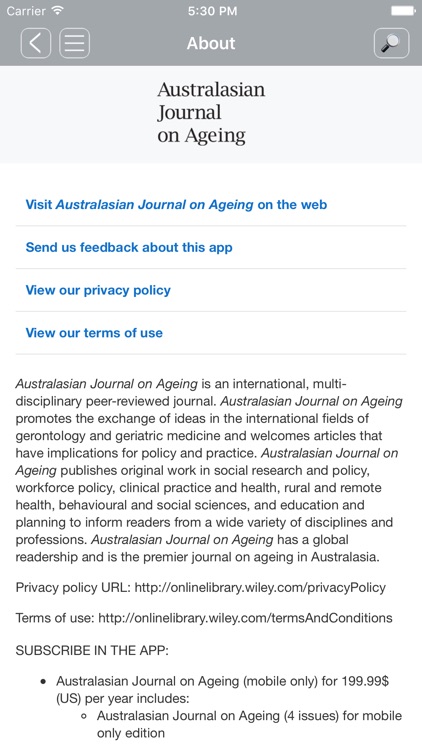 Australasian Journal on Ageing