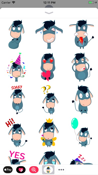 Burro Stickers for iMessage screenshot 2