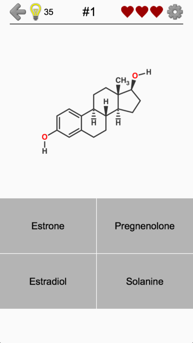 Steroids - Chemical Formulas Screenshot