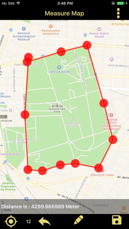 Distance & Area Measure On Map
