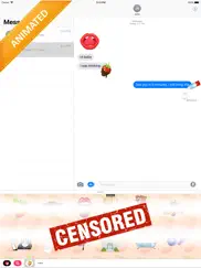 animated dirty emojis stickers iPad Captures Décran 1