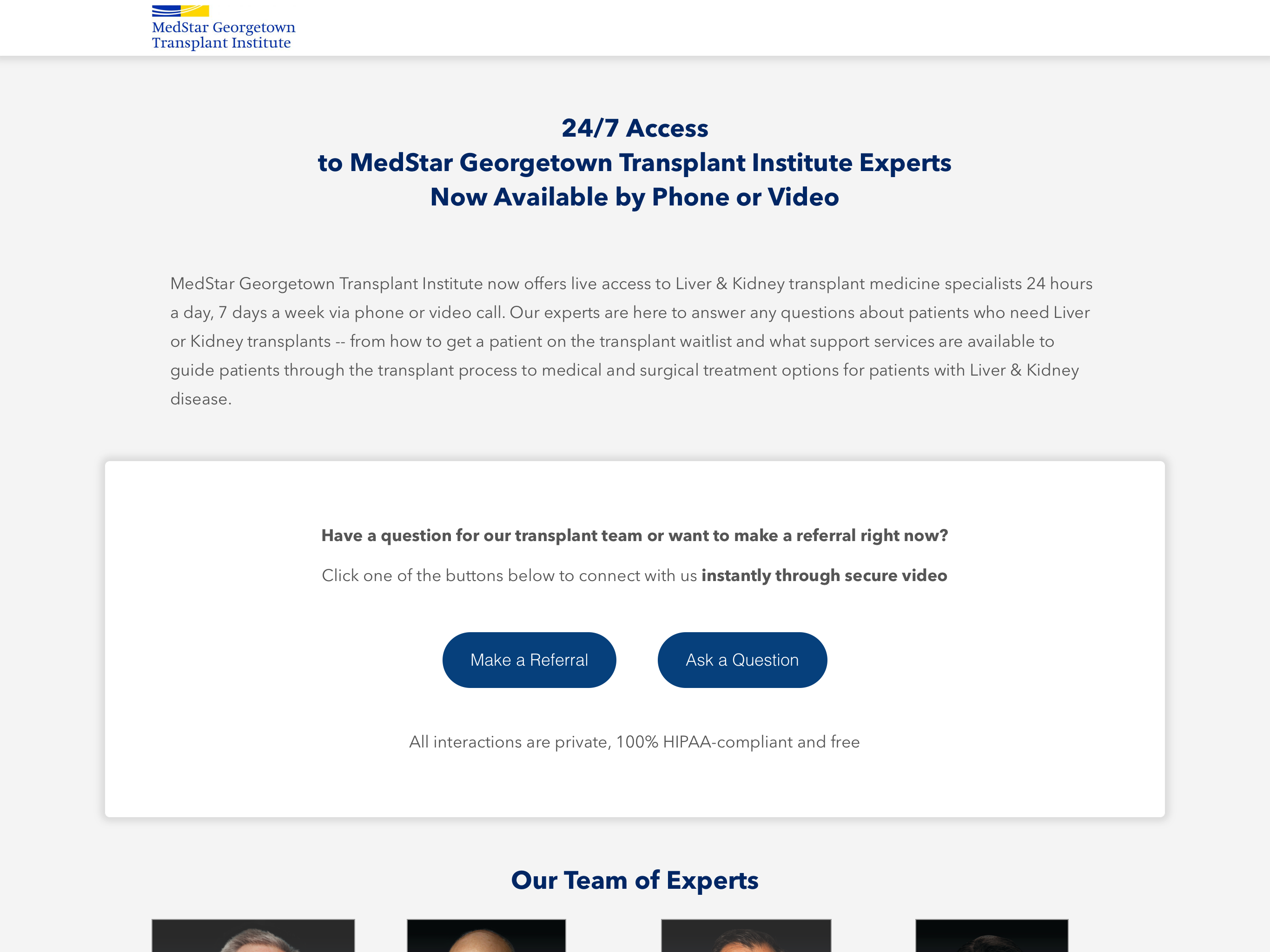MedStar Transplant Link