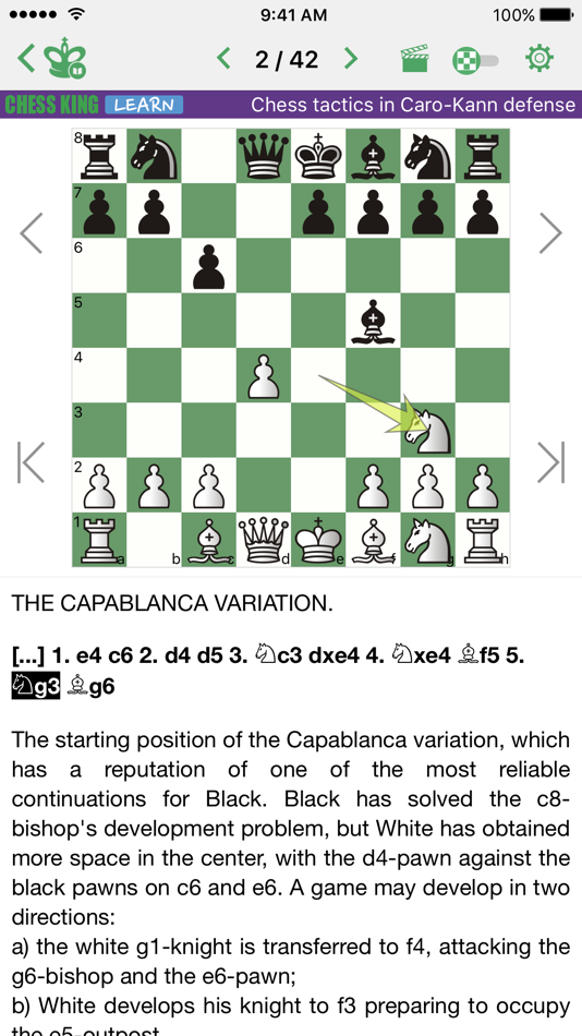 #2. Chess Tactics. Caro-Kann Def. (iOS) 由: Chess King