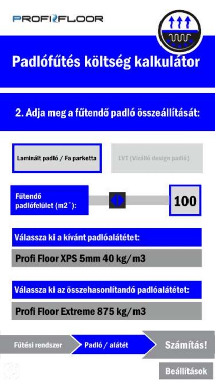Padlofutes koltseg kalkulator