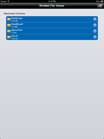 Screenshot #5 pour Winmail Viewer for iPhone and iPad