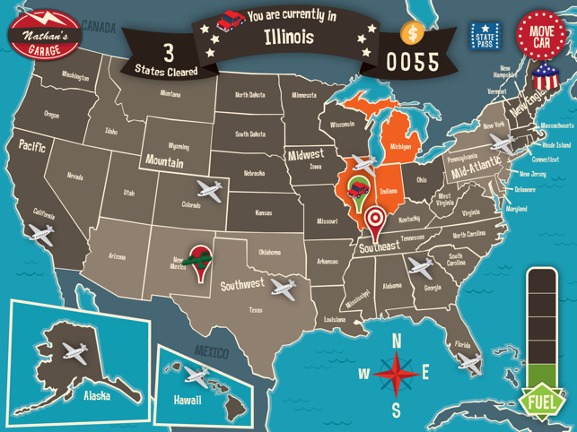 ‎Geography Drive USA Screenshot