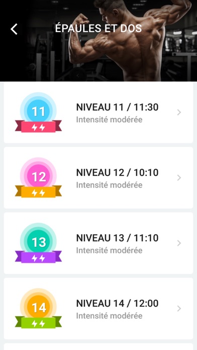 Screenshot #2 pour Fitness à la maison pour homme