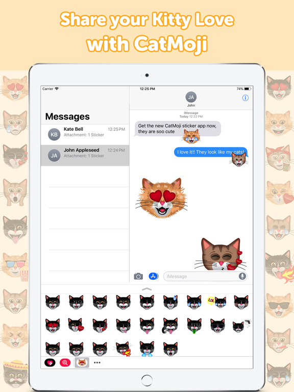 Screenshot #4 pour CatMoji - Cat Emoji Stickers