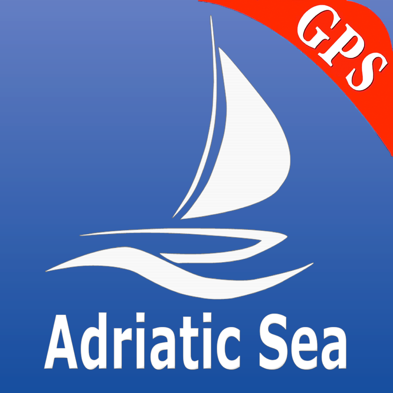 Adriatisches Meer GPS Seekarte