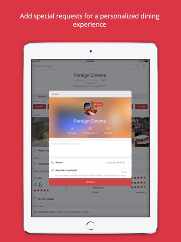 OpenTable screenshot 4