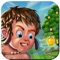 Play real physics-based mango strike game with hungry cute jungle kid, where he is trying to hit the mangoes on a tree with his catapult
