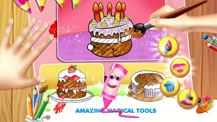 Cake Coloring Page Game screenshot-3