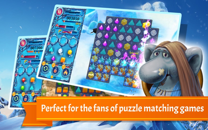 Ice Crystal Adventure Puzzle iPhone screenshot