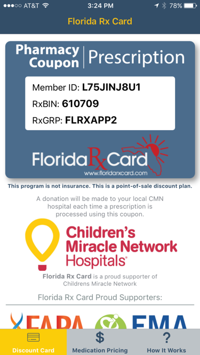 Screenshot #1 pour Florida Rx Card