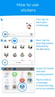 dr. panda stickers iphone screenshot 4