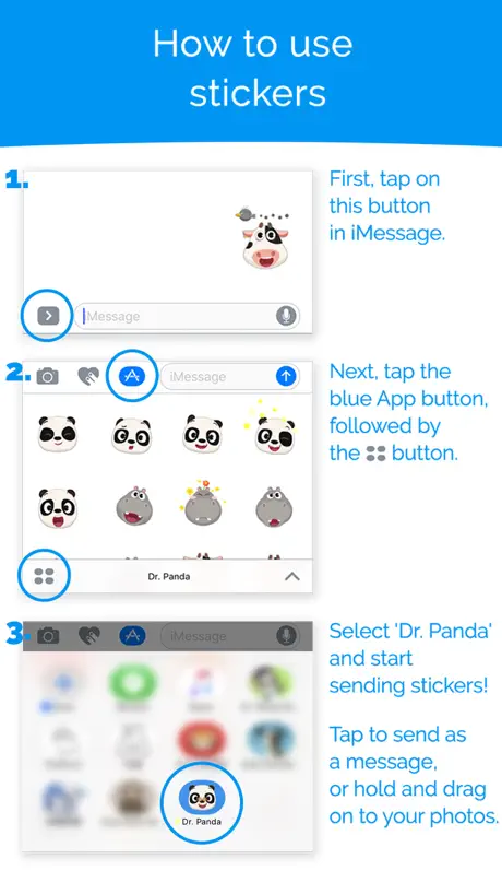 Dr. Panda Stickers