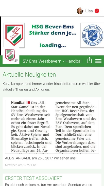 SV Ems Westbevern - Handball