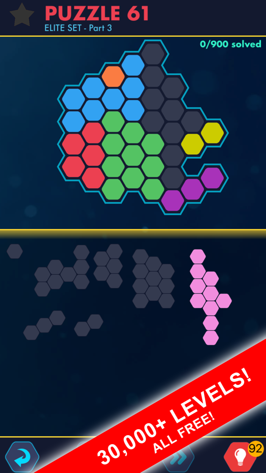 #2. Hexa Block Ultimate! with Spin (iOS) 由: ThinkCube Inc.