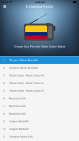Colombia Radio Station FM Live screenshot