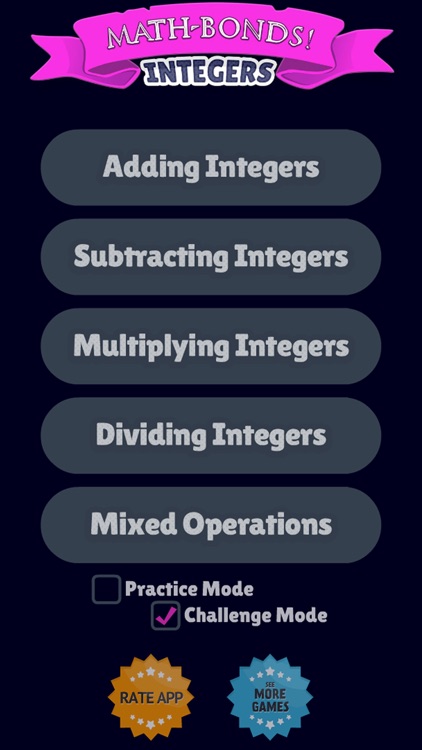 Math Bonds - Integers