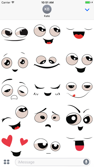 Cute Face emoji stickers